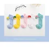 2020 nuevo calcetines de niños de seda de vidrio verano malla fina respirable mujer bebé hielo seda candy bow barco calcetines Specification image